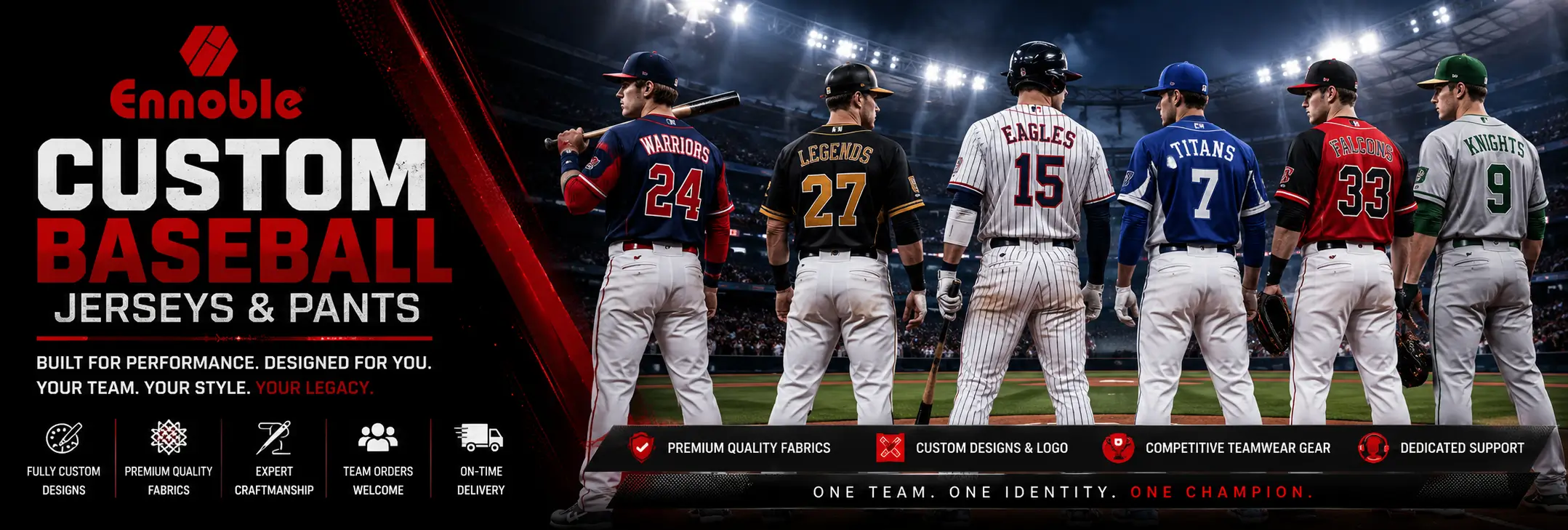 Custom Baseball Jerseys and Pants banner