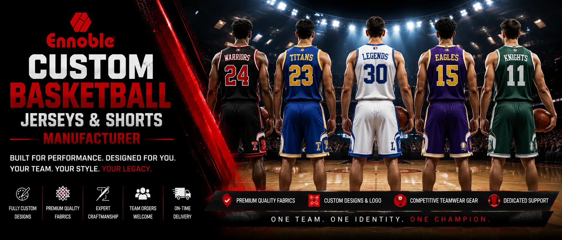 Custom Basketball Jerseys & Shorts Manufacturer