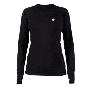 Ennoble Ladies Basic Shirt Long Sleeve Black # ENN-LAW-041