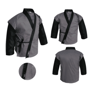 Gengi Grey Black Karate JKT Funny Shoulders # ENN-KAR-014