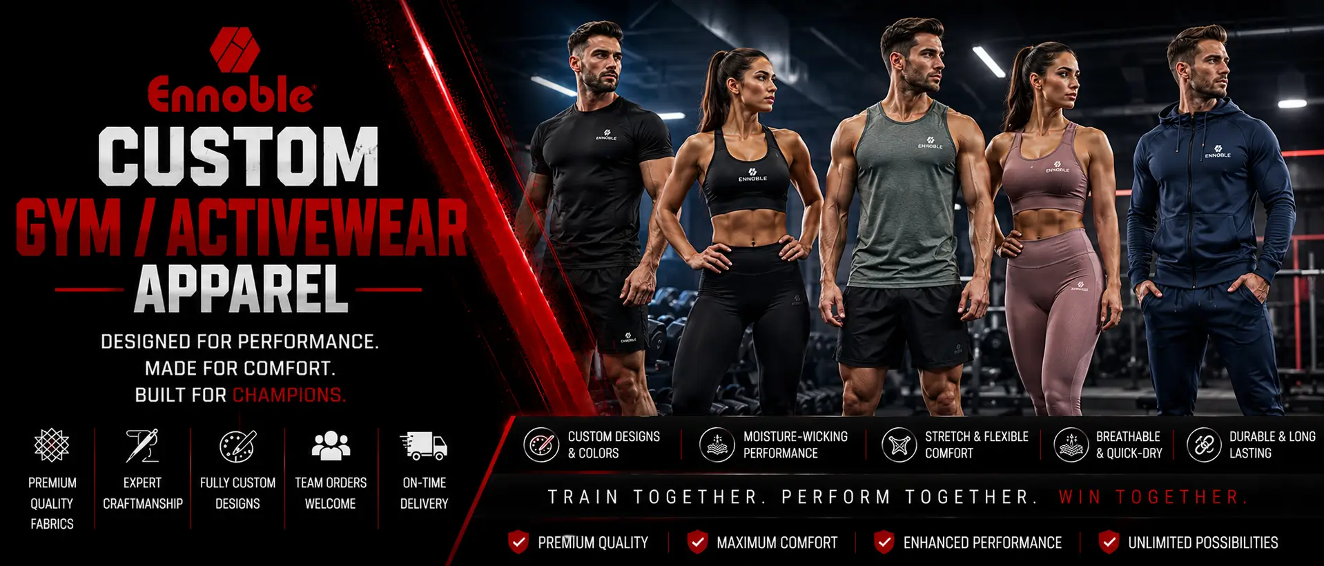 Custom GYM and Activewear banner Custom GYM and Activewear banner