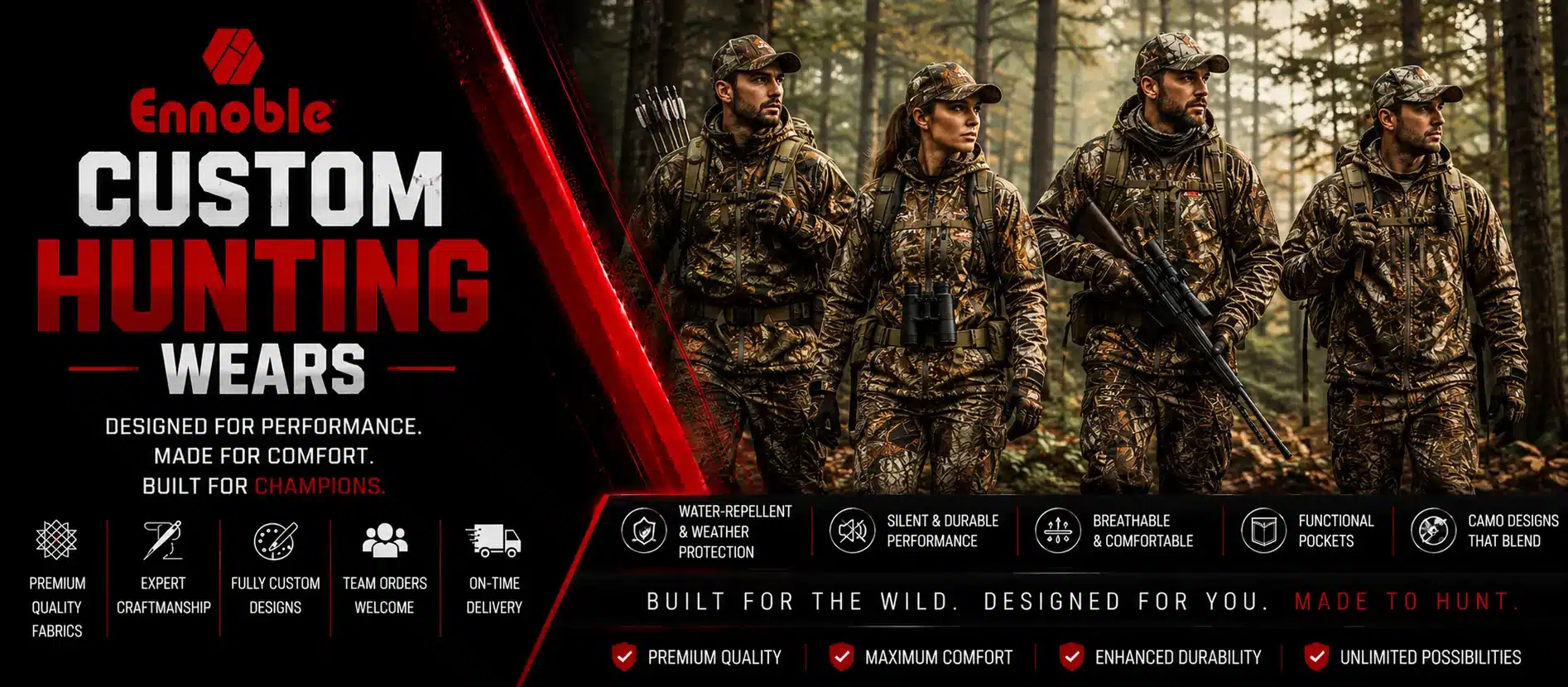Custom Hunting Wear Banner Custom Hunting Wear Banner