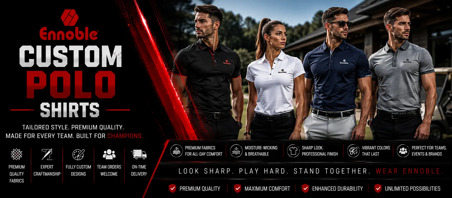 Custom Polo T-Shirts banner